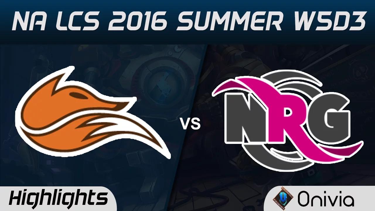 FOX vs NRG highlights Game 1 NA LCS 2016 Summer W5D3 Echo Fox vs NRG thumbnail