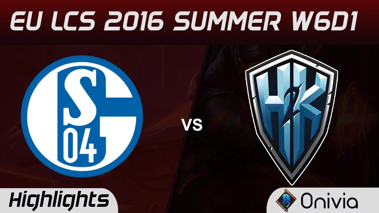 S04 vs H2K highlights Game 2 EU LCS 2016 Summer W6D1 Schalke 04 vs H2K Gaming thumbnail