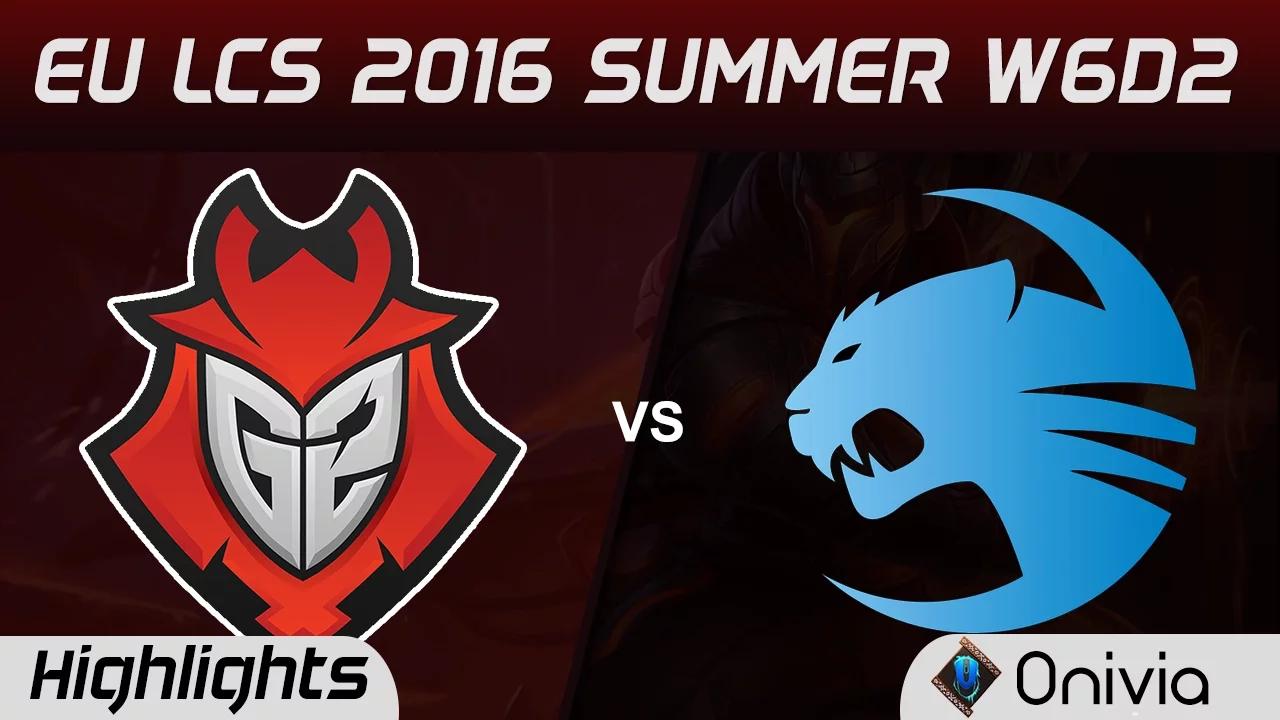 G2 vs ROC highlights Game 1 EU LCS 2016 Summer W6D2 G2 Esports vs Roccat thumbnail