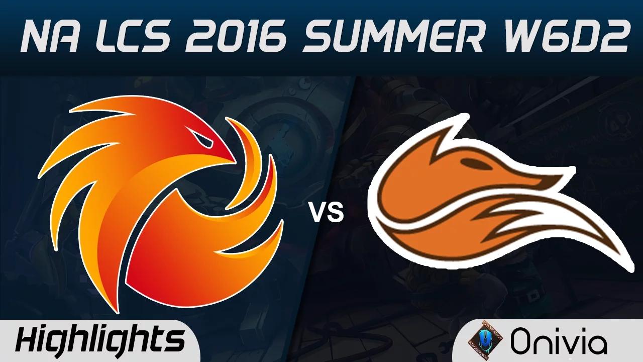 P1 vs FOX highlights Game 1 NA LCS 2016 Summer W6D2 Phoenix1 vs Echo Fox thumbnail