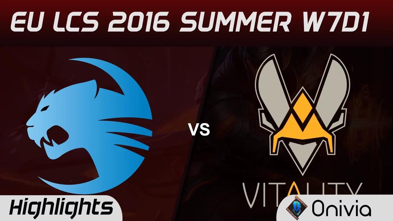 ROC vs VIT highlights Game 1 EU LCS 2016 Summer W7D1 Roccat vs Vitality thumbnail