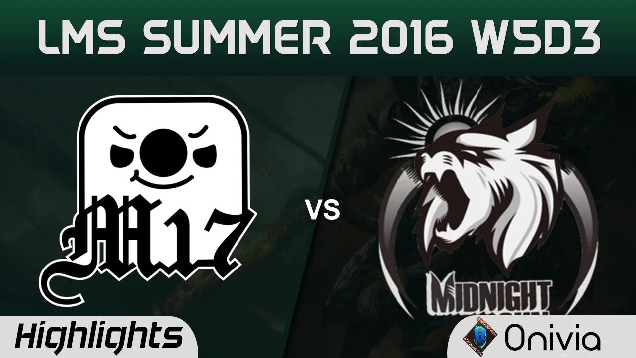 M17 vs MSE Highlights Game 1 LMS Summer 2016 W5D3 Machi Esports vs Midnight Sun thumbnail