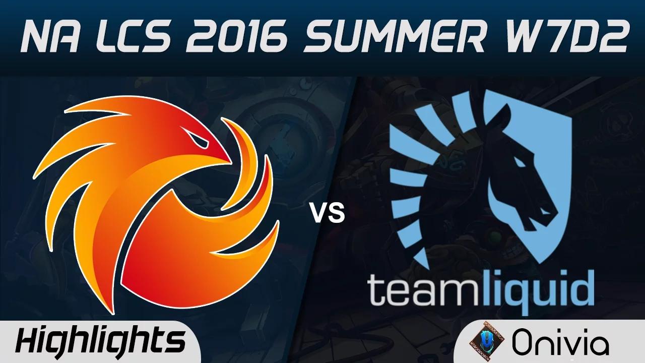 P1 vs TL highlights Game 2 NA LCS 2016 Summer W7D2 Phoenix1 vs Team Liquid thumbnail