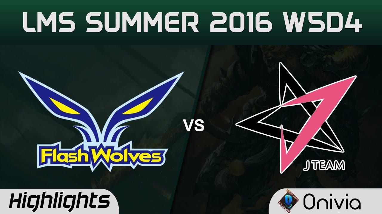 FW vs JT Highlights Game 2 LMS Summer 2016 W5D4 Flash Wolves vs J Team thumbnail