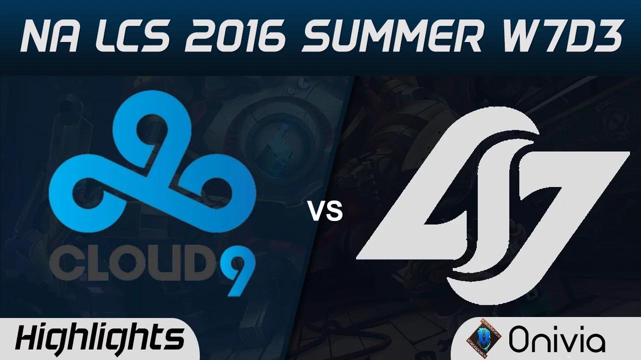 C9 vs CLG highlights Game 1 NA LCS 2016 Summer W7D3 Cloud9 vs Counter Logic Gaming thumbnail