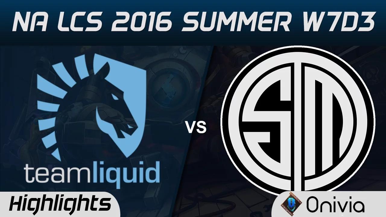 TL vs TSM highlights Game 2 NA LCS 2016 Summer W7D3 Team Liquid vs Team Solo Mid thumbnail