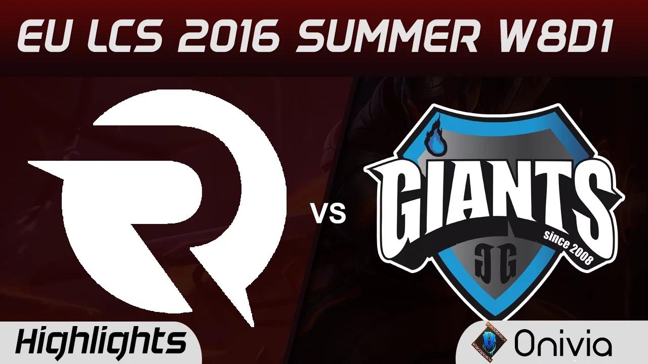 OG vs GIA highlights Game 1 EU LCS 2016 Summer W8D1 Origen vs Giants thumbnail