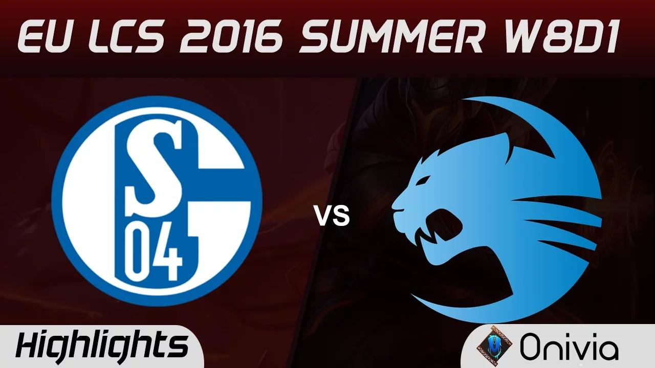 S04 vs ROC highlights Game 1 EU LCS 2016 Summer W8D1 Schalke 04 vs Roccat thumbnail