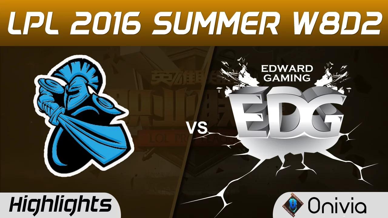 NB vs EDG Highlights Game 2 Tencent LPL Summer 2016 W8D2 NewBee vs Edward Gaming thumbnail