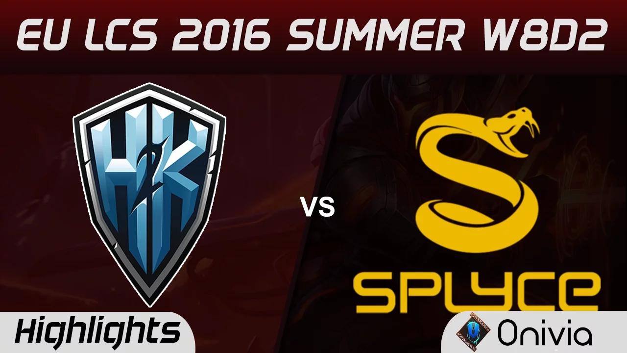 H2K vs SPY highlights Game 1 EU LCS 2016 Summer W8D2 H2K Gaming vs Splyce thumbnail