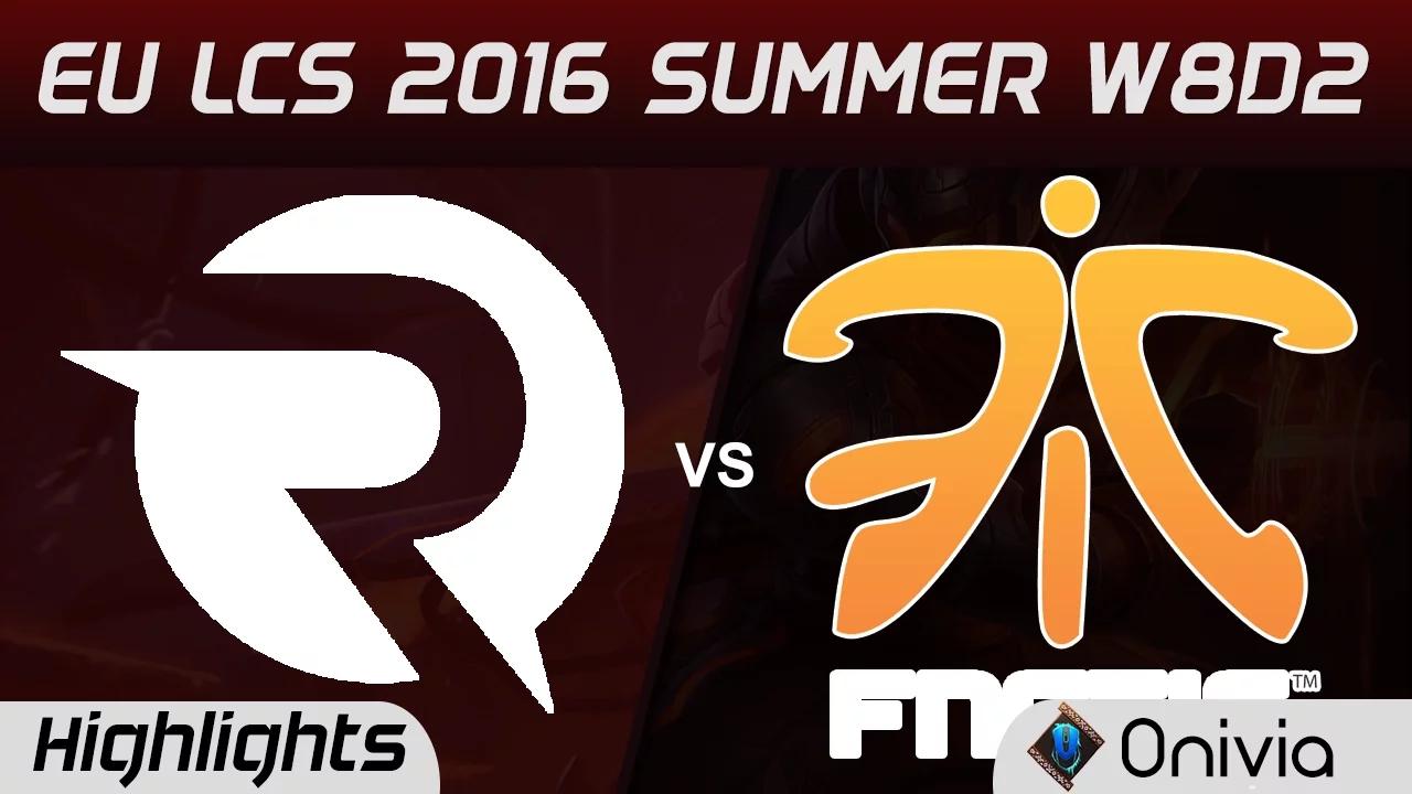 OG vs FNC highlights Game 2 EU LCS 2016 Summer W8D2 Origen vs Fnatic thumbnail