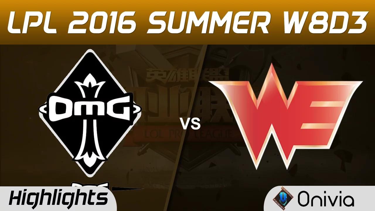 OMG vs WE Highlights Game 1 Tencent LPL Summer 2016 W8D3 OMG vs Team WE thumbnail