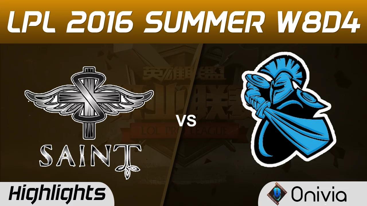 SAT vs NB Highlights Game 1 Tencent LPL Summer 2016 W8D4 Saint vs NewBee thumbnail