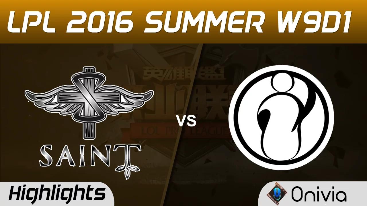 SAT vs IG Highlights Game 2 Tencent LPL Summer 2016 W9D1 Saint vs Invictus Gaming thumbnail