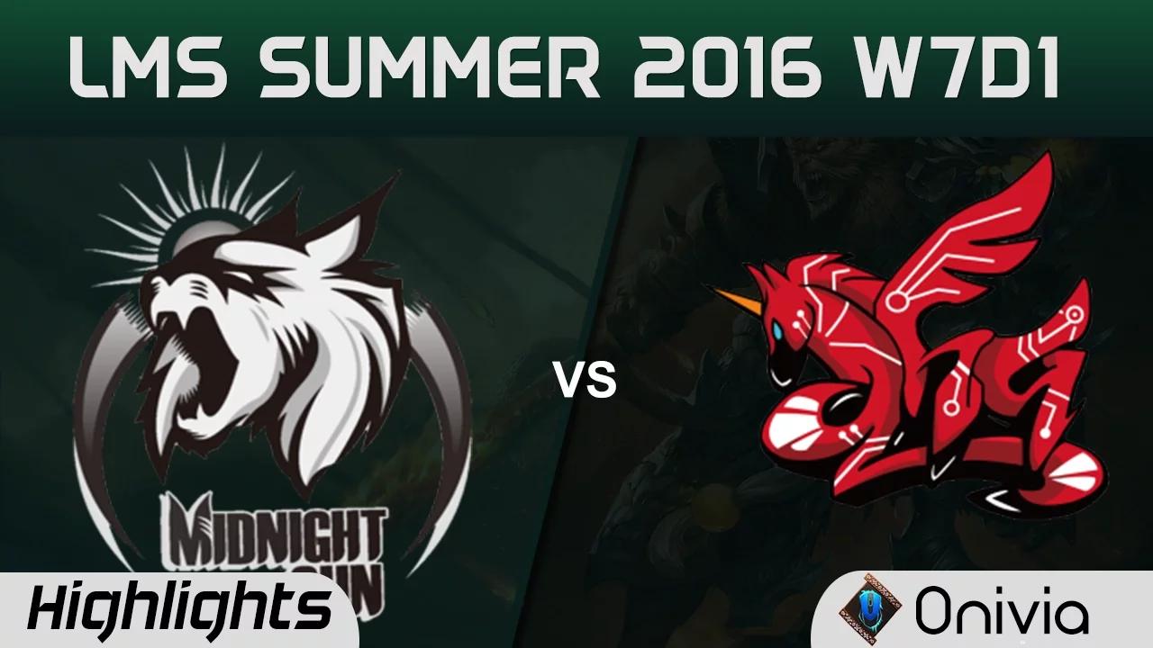 MSE vs AHQ Highlights Game 1 LMS Summer 2016 W7D1 Midnight Sun vs AHQ thumbnail