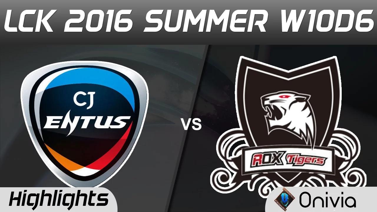 CJ vs ROX Highlights Game 1 LCK Champions W10D6 2016 CJ Entus vs ROX Tigers thumbnail