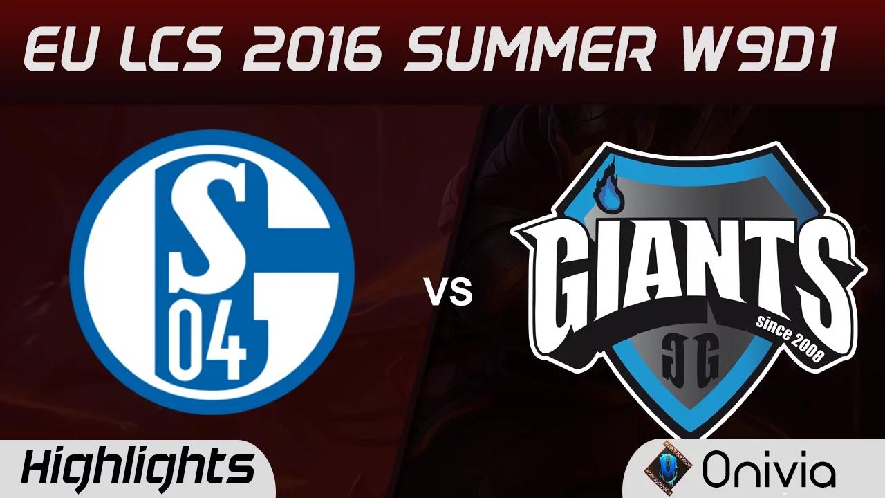 S04 vs GIA highlights Game 1 EU LCS 2016 Summer W9D1 Schalke 04 vs Giants thumbnail