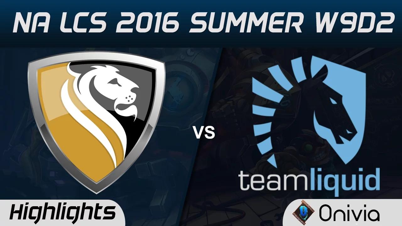 APX vs TL highlights Game 2 NA LCS 2016 Summer W9D2 Apex vs Team Liquid thumbnail