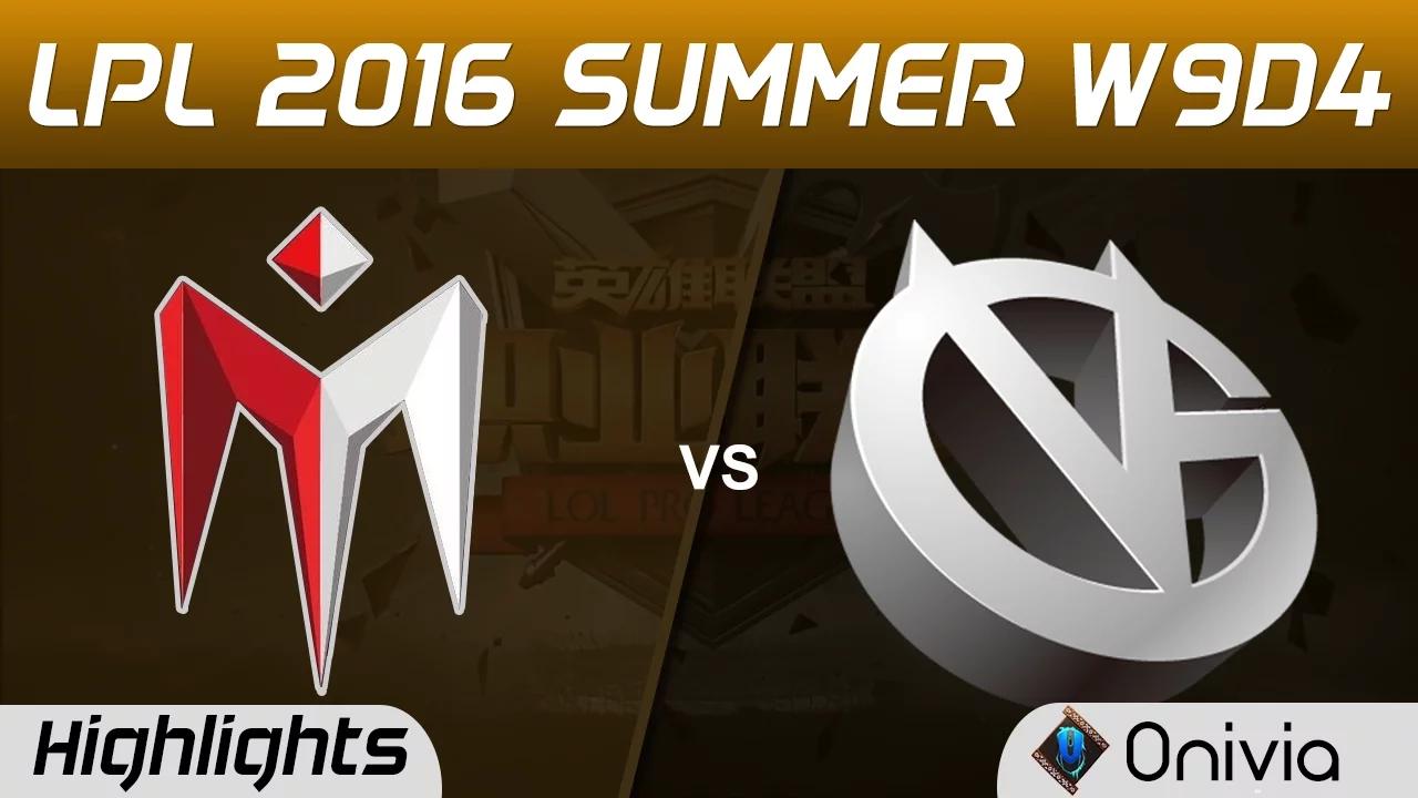 IM vs VG Highlights Game 2 Tencent LPL Summer 2016 W9D4 I May vs Vici Gaming thumbnail