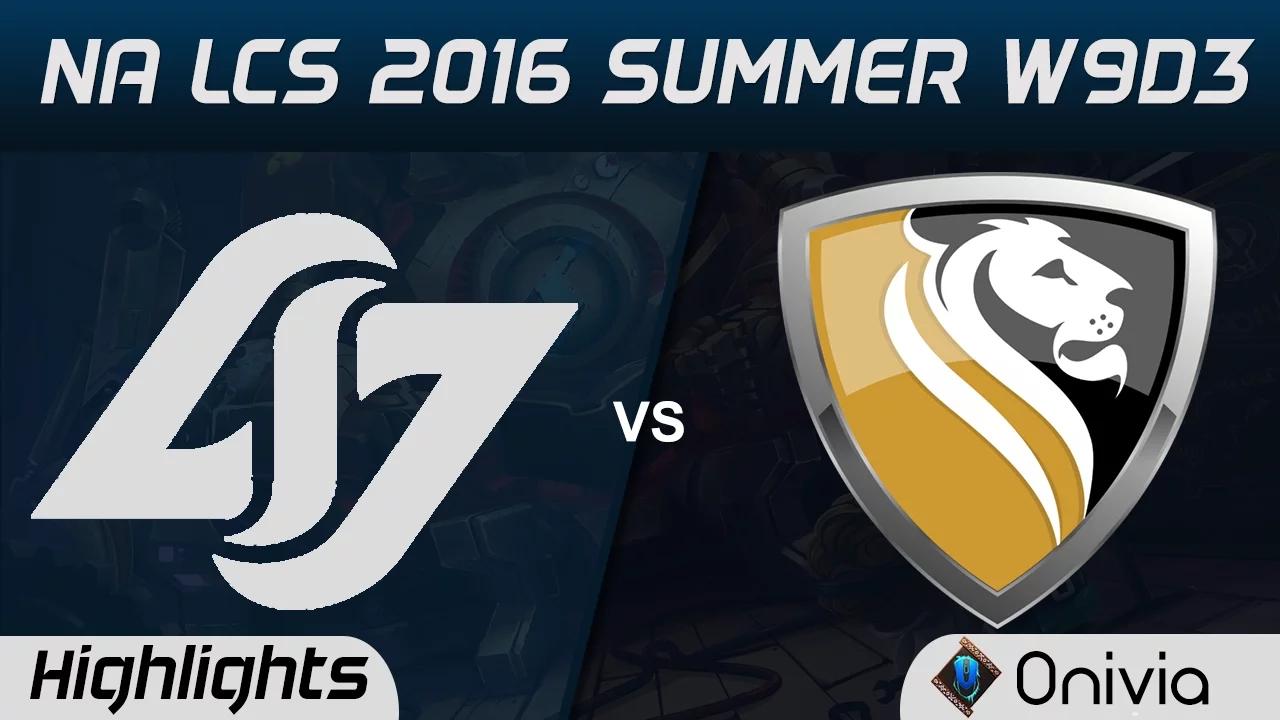 CLG vs APX highlights Game 1 NA LCS 2016 Summer W9D3 Counter Logic Gaming vs Apex thumbnail