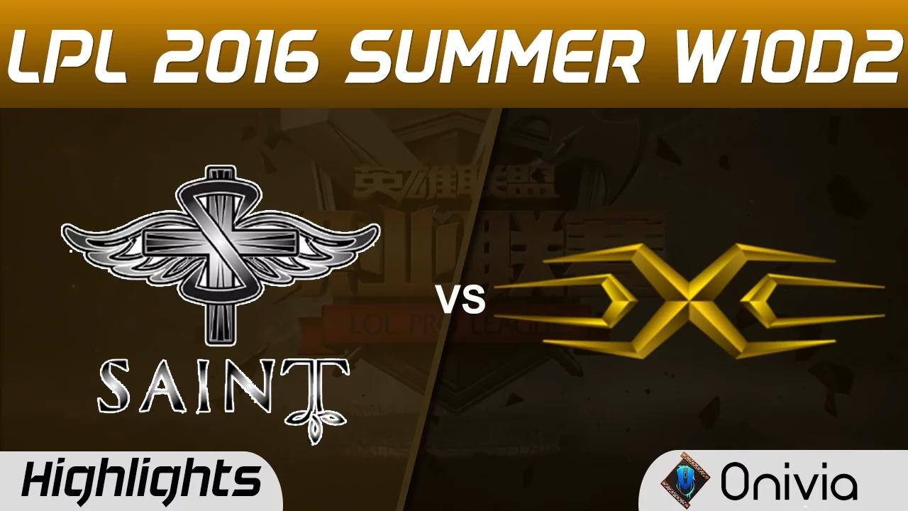 SAT vs SS Highlights Game 1 Tencent LPL Summer 2016 W10D2 Saint vs Snake thumbnail