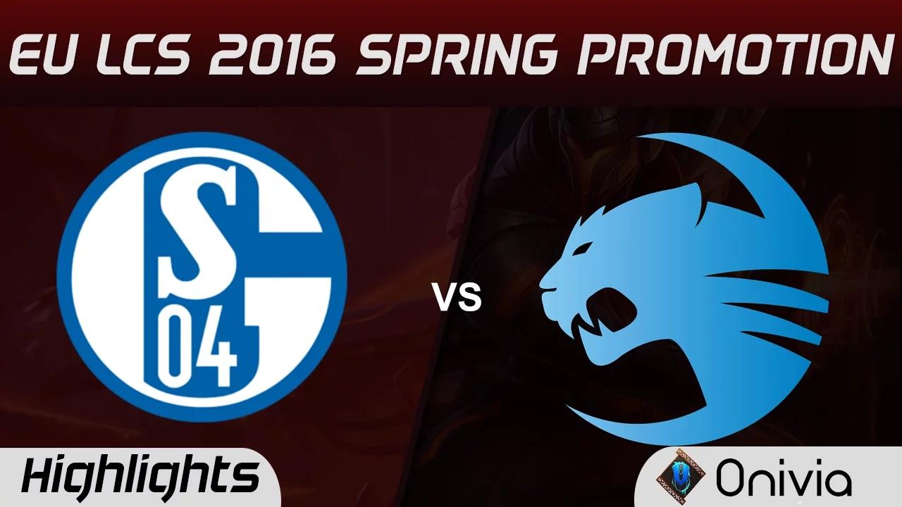 S04 vs ROC highlights Game 1 EU LCS 2016 Spring Pormotion Schalke 04 vs Roccat thumbnail