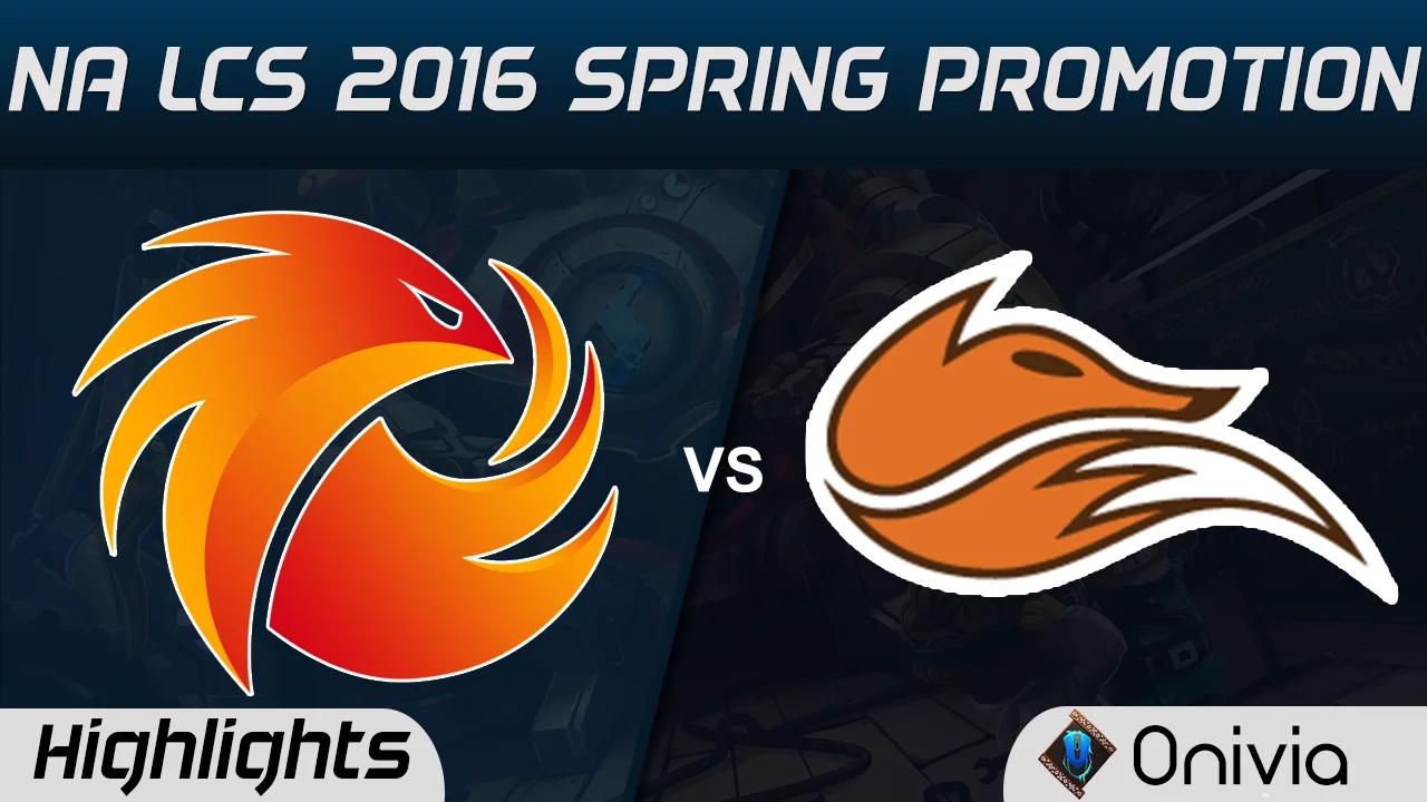 P1 vs FOX highlights Game 3 NA LCS 2016 Spring Promotion Phoenix1 vs Echo Fox thumbnail