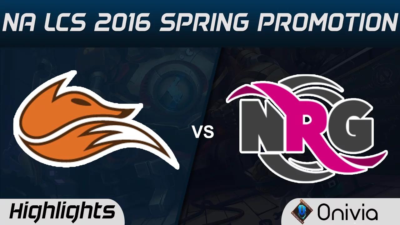 FOX vs NRG highlights Game 1 NA LCS 2016 Spring Promotion Echo Fox vs NRG Esports thumbnail