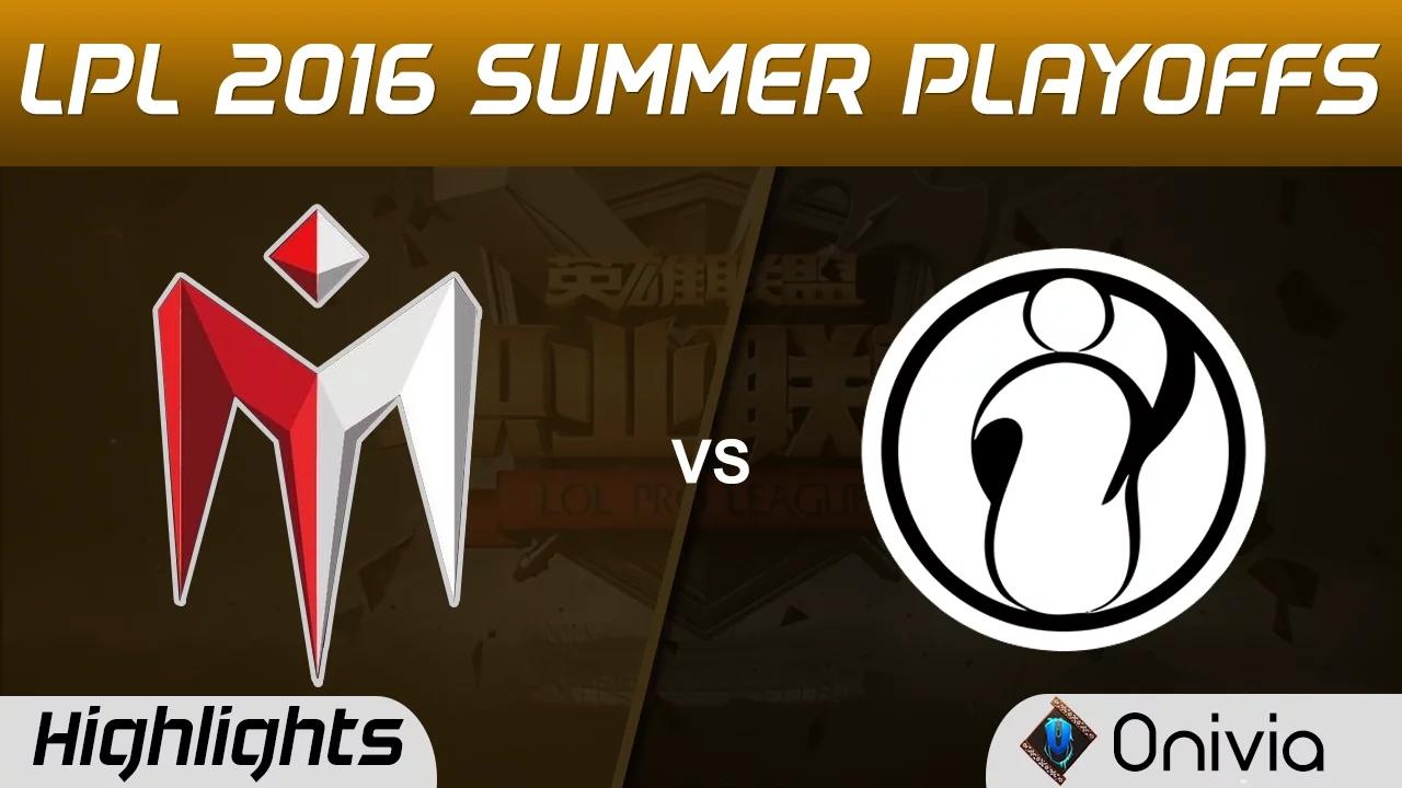 IM vs IG Highlights Game 2 Tencent LPL Summer Playoffs 2016 I May vs Invictus Gaming thumbnail