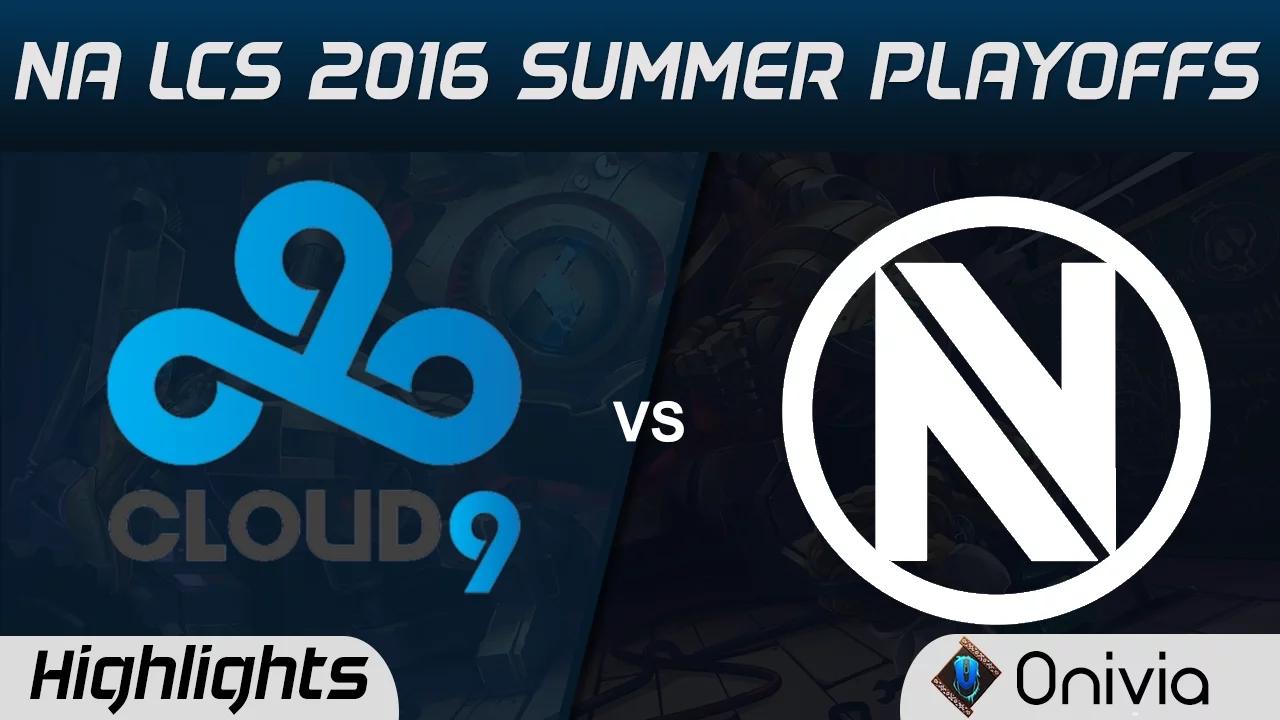 C9 vs NV highlights Game 1 NA LCS 2016 Summer Playoffs Quarterfinals Cloud9 vs EnvyUs thumbnail