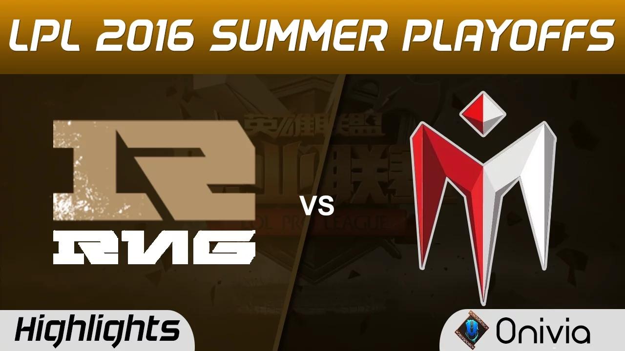 RNG vs IM Highlights Game 1 Tencent LPL Summer Playoffs Semi Finals 2016 Royal Never Give Up vs I Ma thumbnail