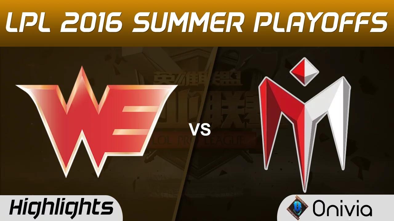 WE vs IM Highlights Game 2 Tencent LPL Summer Playoffs 2016 3rd Place Team WE vs I May thumbnail