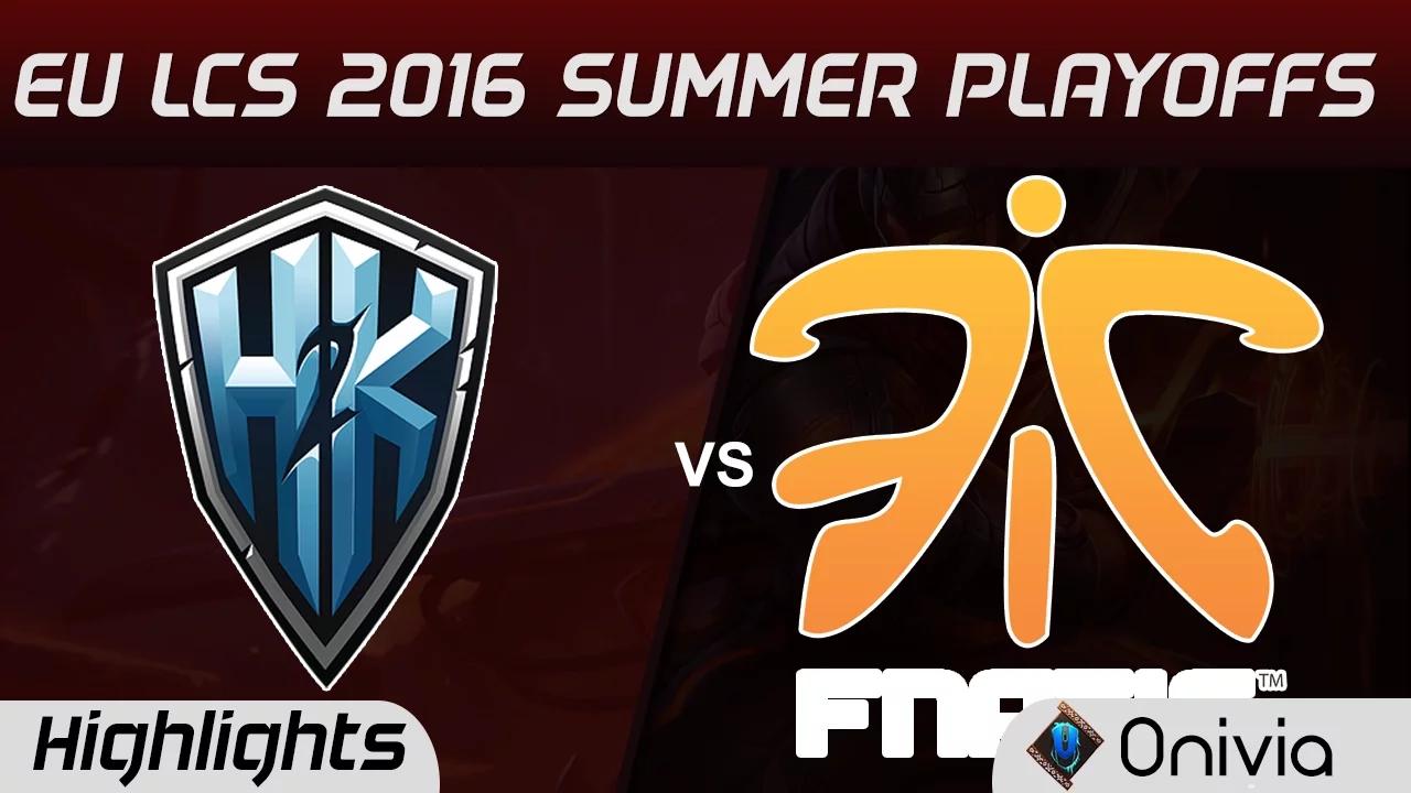 H2K vs FNC Highlights Game 1 EU LCS 2016 Summer Playoffs Quarterfinals H2K vs Fnatic thumbnail