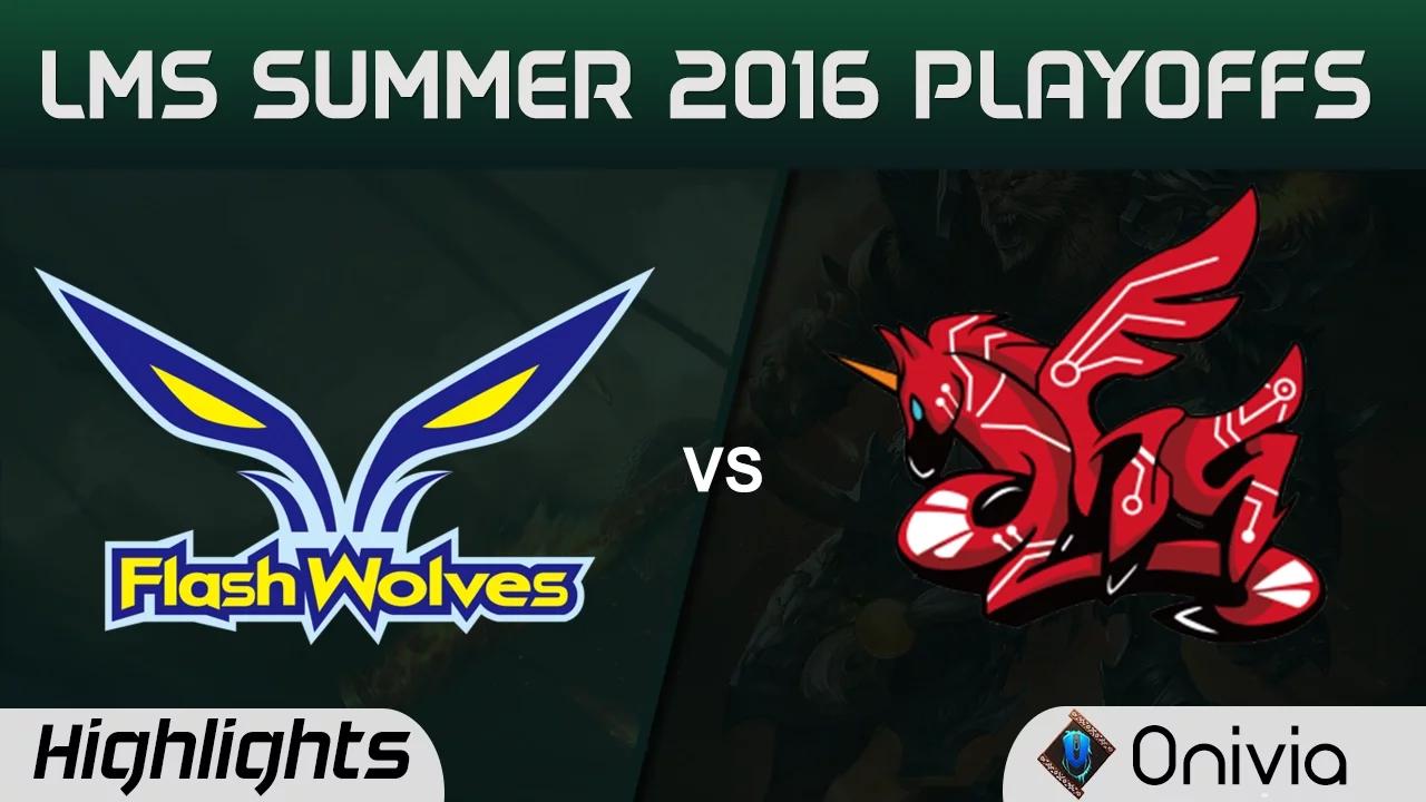 FW vs AHQ Highlights Game 1 LMS Summer 2016 Playoffs Flash Wolves vs AHQ Esports thumbnail