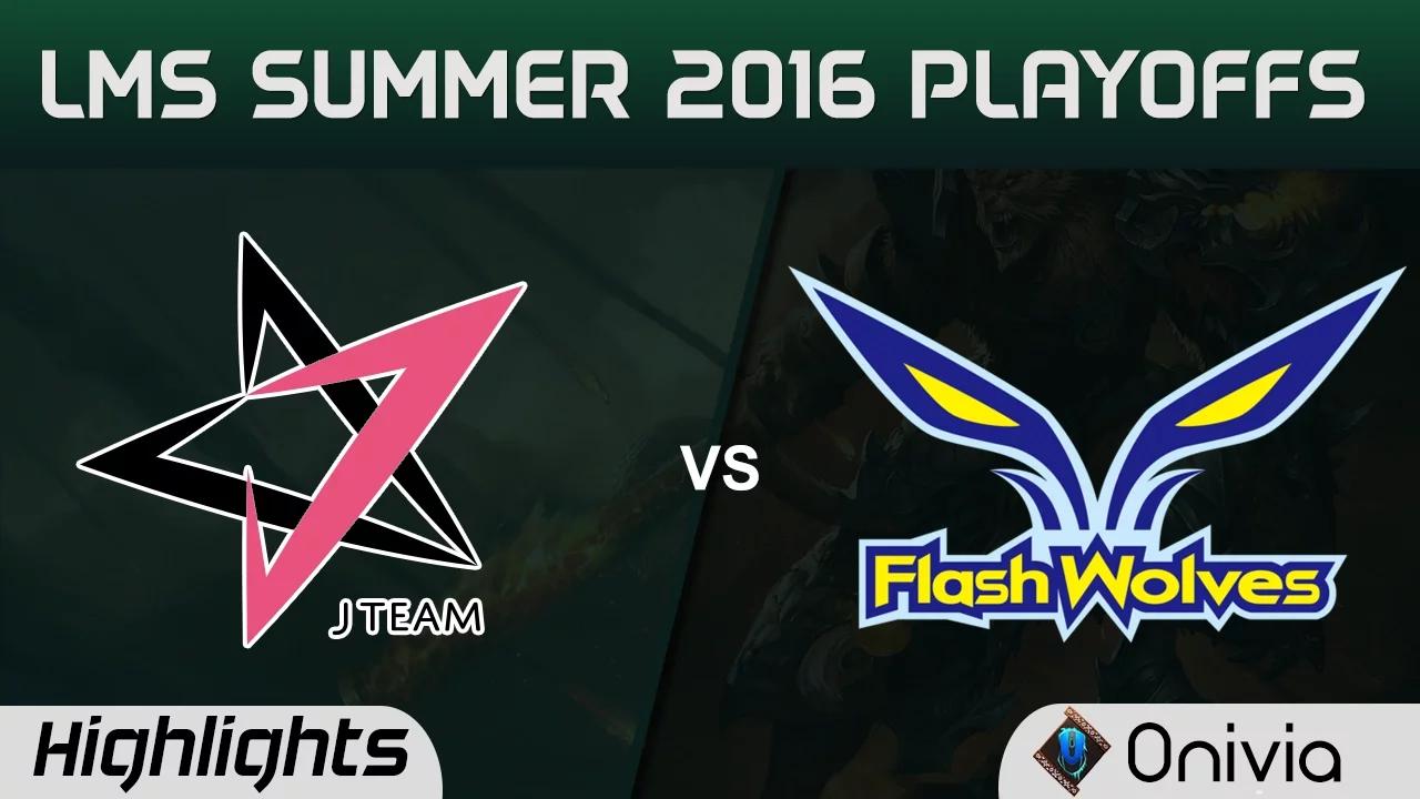 JT vs FW Highlights Game 1 LMS Summer Playoffs Finals 2016 J Team vs Flash Wolves thumbnail