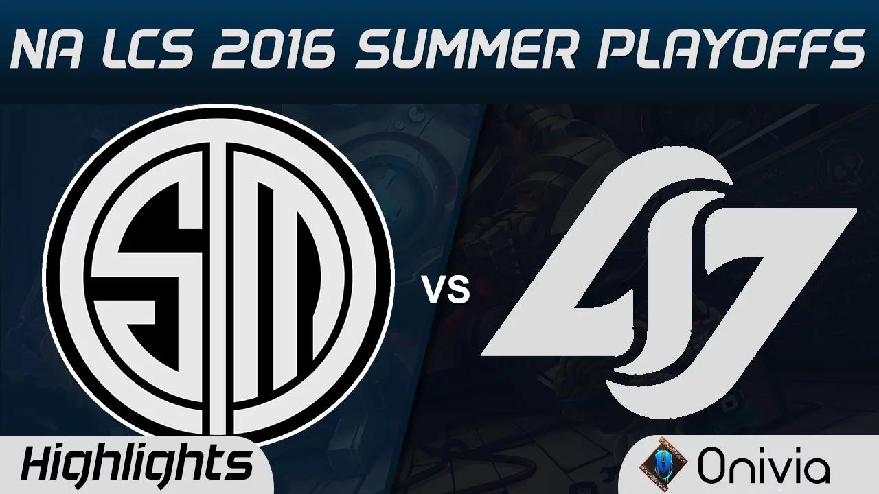 TSM vs CLG Highlights Game 1 NA LCS 2016 Summer Playoffs Semi Finals Team Solo Mid vs Counter Logic thumbnail