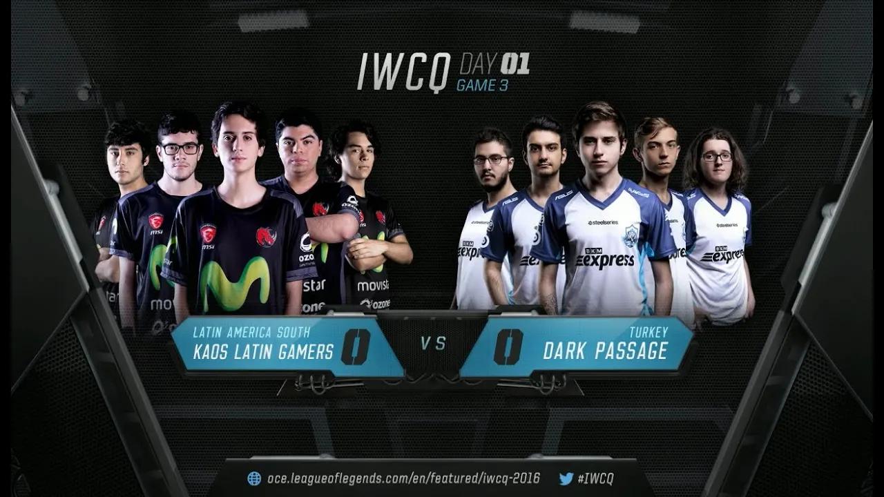 KMV vs DP Highlights IWCQ 2016 Day 1 Kaos Latin Gamers vs Dark Passage thumbnail