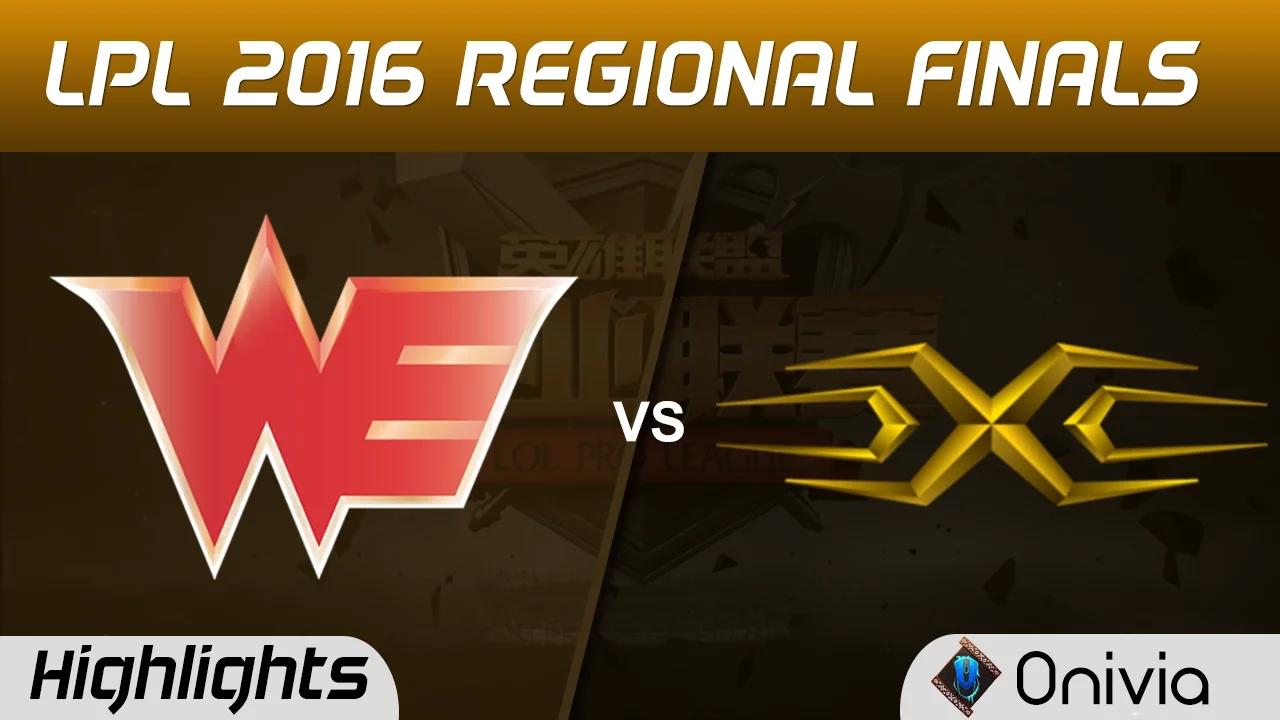 WE vs SS Highlights Game 2 Tencent LPL Summer 2016 Regional Finals Team WE vs Snake thumbnail