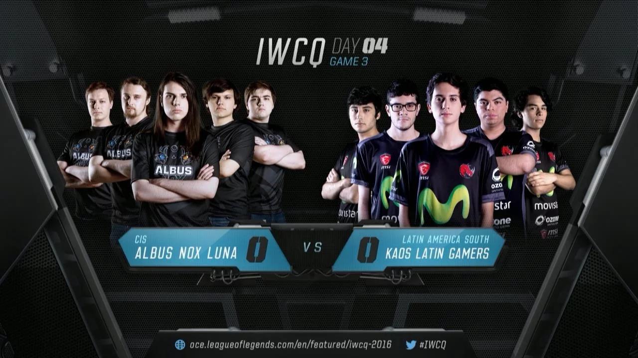 ANX vs KMV Highlights IWCQ 2016 Day 4 Albus Nox Luna vs Kaos Latin Gamers thumbnail