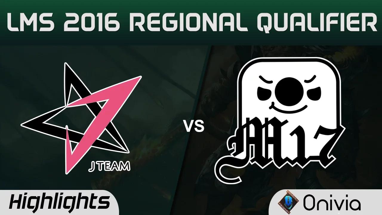 JT vs M17 Highlights Game 2 LMS Summer 2016 Regional Qualifier J Team vs Machi Esports thumbnail