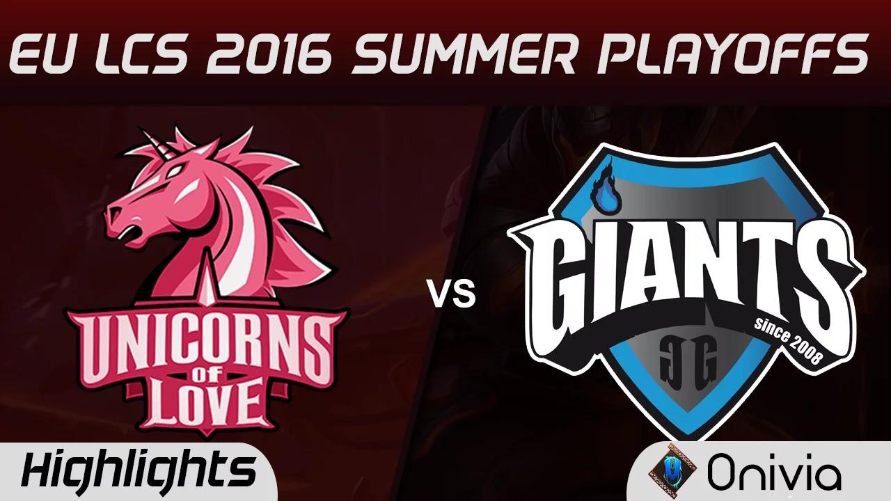 GIA vs UOL Highlights Game 1 EU LCS 2016 Regional Qualifier Giants vs Unicorns of Love thumbnail