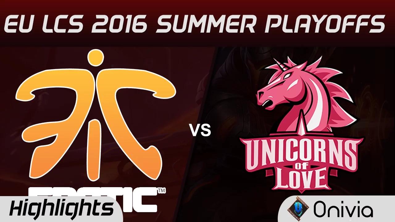 FNC vs UOL Series Highlights EU LCS 2016 Regional Qualifier Fnatic vs Unicorns of Love thumbnail