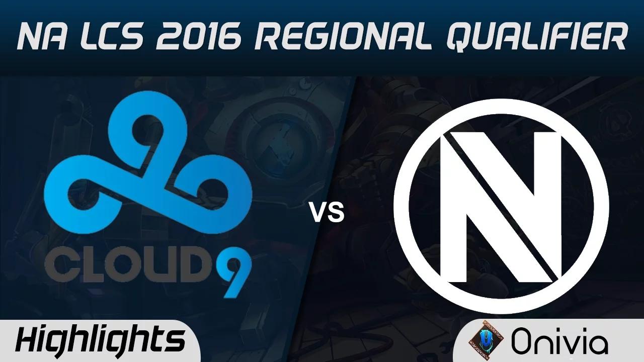 C9 vs NV Series Highlights NA LCS 2016 Regional Qualifier Cloud9 vs EnvyUs thumbnail