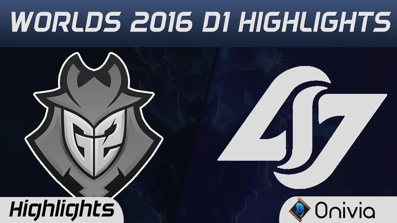 G2 vs CLG Highlights Worlds 2016 D1 G2 Esports vs Counter Logic Gaming thumbnail