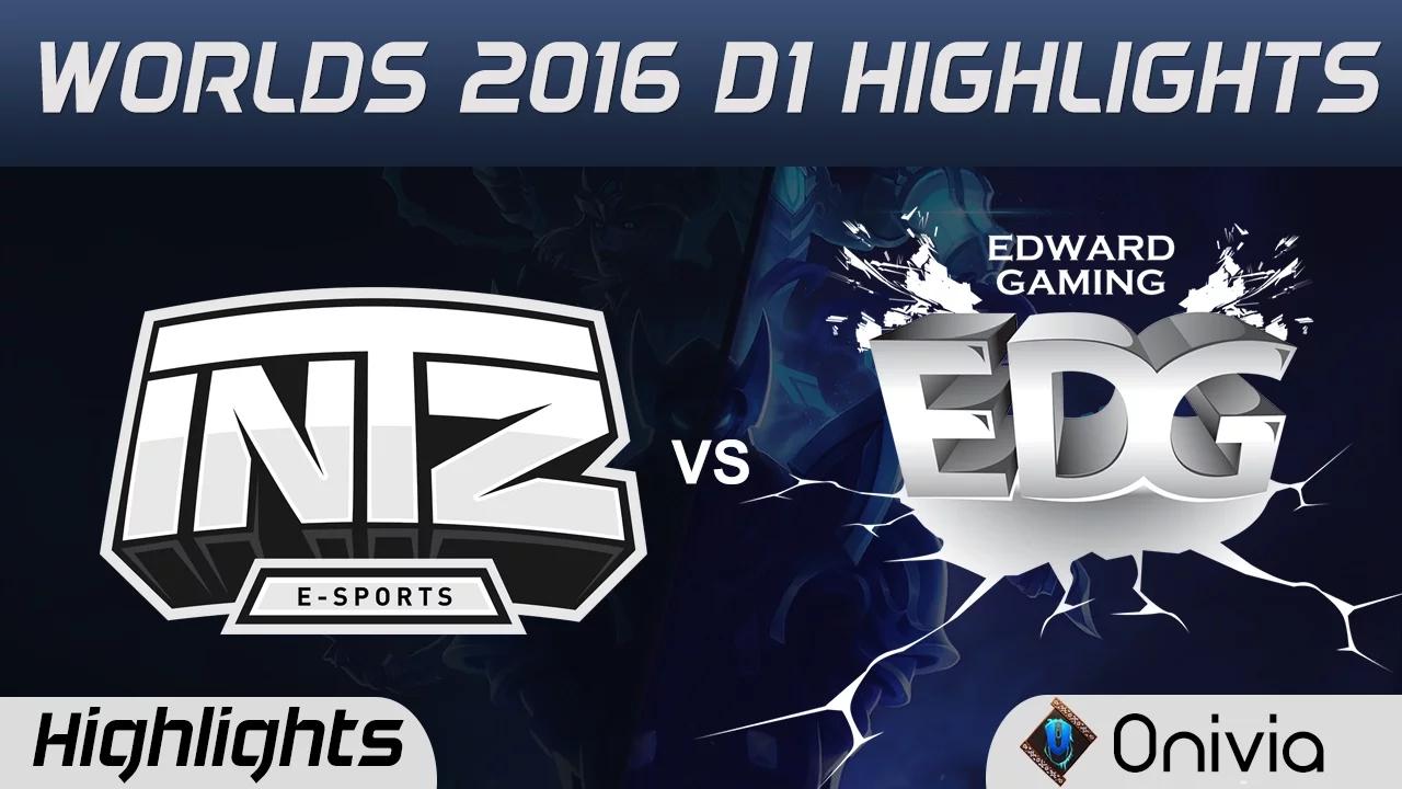 ITZ vs EDG Highlights Worlds 2016 D1 INTZ vs Edward Gaming thumbnail