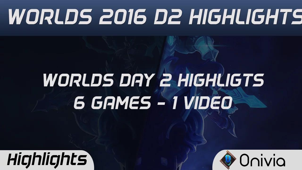 SKT vs C9 | FW vs IM | TSM vs SSG | RNG vs SPY | H2K vs ITZ | EDG vs AHQ Worlds 2016 D2 Highlights thumbnail