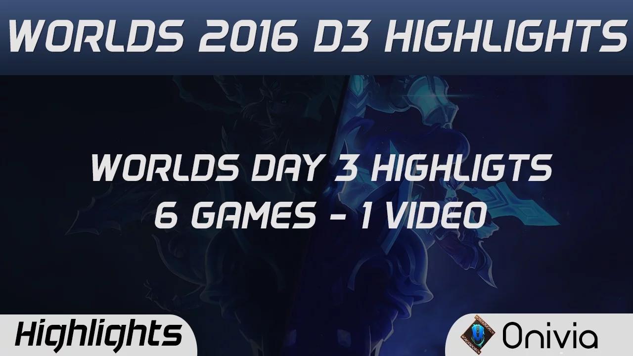 CLG vs ANX | ROX vs G2 | FW vs C9 | IM vs SKT | SPY vs TSM | RNG vs SSG Worlds 2016 D3 Highlights thumbnail