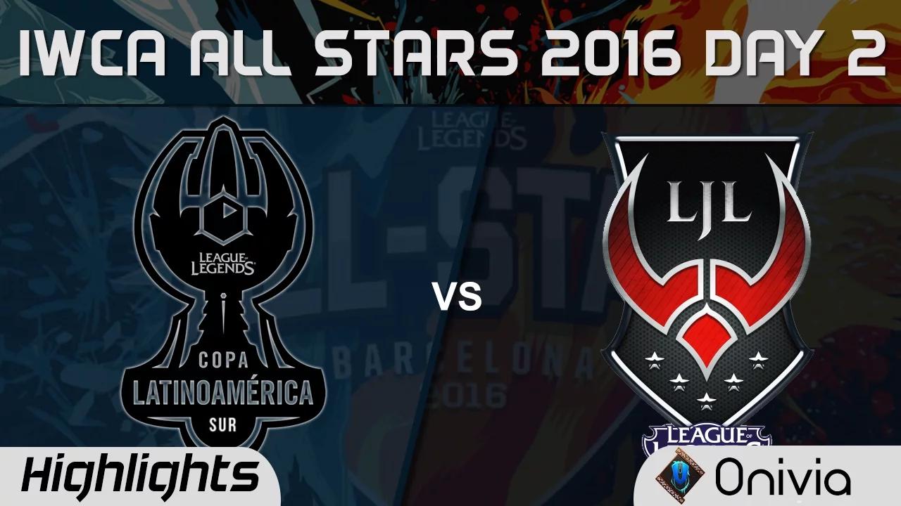 LAS vs LJL Assasin mode Highlights IWCA Barcelona 2016 D2 Latin America South vs Japan thumbnail