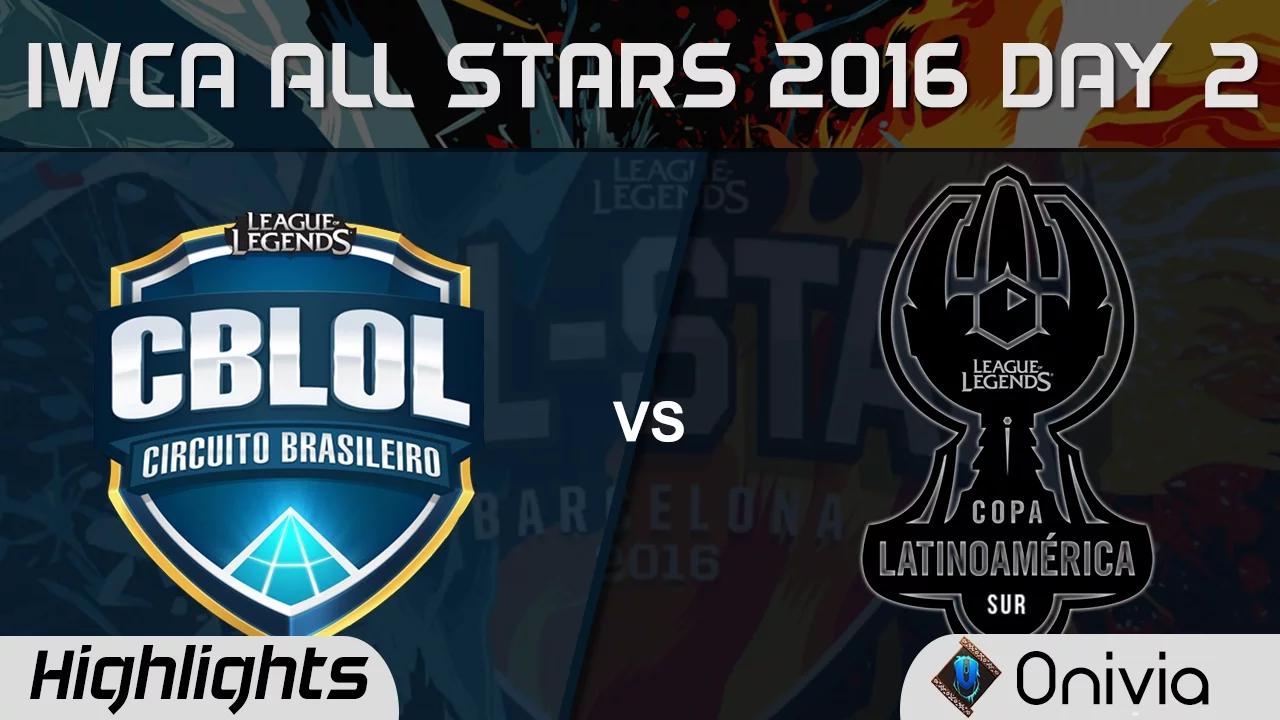 CBLOL vs LAS 1 vs 1 Highlights IWCA Barcelona 2016 D2 Brazil vs Latin America South thumbnail