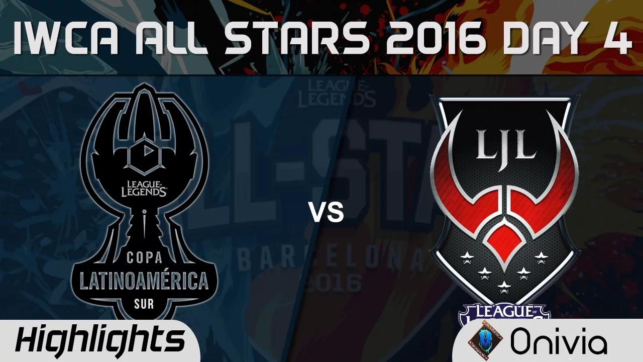 LAS vs LJL Highlights Game 2 IWCA Barcelona 2016 D4 Latin America South vs Japan thumbnail